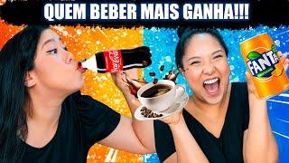 QUEM BEBER MAIS, GANHA -  Challenge | Blog das irmãs