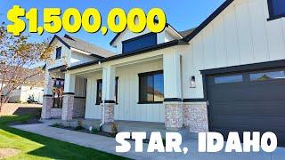 Tour this Stunning Luxury Modern Farmhouse in Star Idaho | 4 Beds | 4,5 Baths | 4200 SF