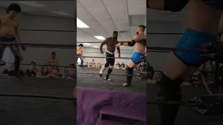 Some massive corner splashes by the Nigerian Bear M'Badu #wrestling #aew #wwe #nxt #alw #SHORT #LIKE