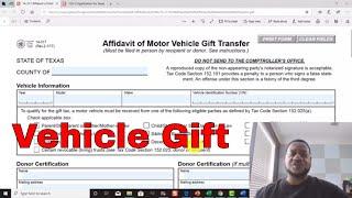 How To Gift A Vehicle To Someone Without Paying Taxes