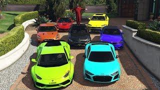 GTA 5 - Stealing Luxury Cars with Michael! (Real Life Cars #01)