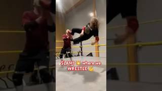 At SLAM! we teach what's on the marquee  WRESTLING  #prowrestling #wrestlingschool #youtubeshorts