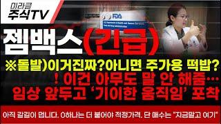 [젬백스 주가분석]돌발)이거진짜..? 아니면 주가용 떡밥? 이건 아무도 말안해줌.. 임상 앞두고 기이한 움직임 포착. 주의하세요#젬백스 #젬백스주가 #김유나 #차티스트
