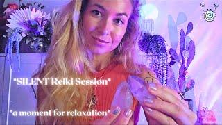 Silent ASMR Reiki Healing | No Talking, Crystal Energy Cleanse & Deep Relaxation just for YOU