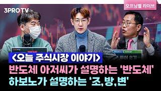 [1월 7일 개장시황] 반도체 아저씨가 설명하는 ‘반도체’ & 하보노가 설명하는 ‘조,방,변’ f. 김장열 본부장, 하창완 본부장, 명민준 앵커 [오프닝벨 라이브]