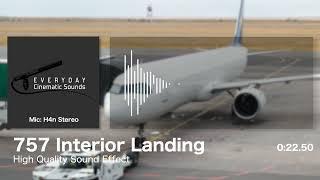 Boeing 757 Interior Landing | HQ Sound Effect