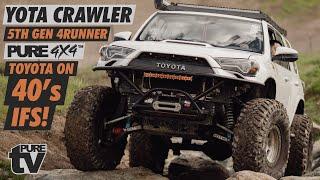 PURE TV: 5th Gen 4runner on 40's Walk Around Rock Crawler Build Marlin Crawler Spidertrax Trail Gear