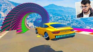 Easy But Hard 827.286% People Cannot Win This Impossible Car Parkour Race in GTA 5!