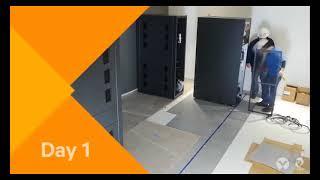 Vertiv SmartRow™ DCX Time Lapse Installation short version