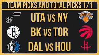 NBA Picks Today 1/1/2025 NBA Picks and Predictions NBA Bets Today