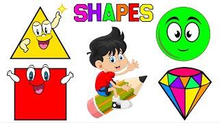 Shapes Learning For Kindergarten | Shapes Name | Kindergarten Learning Videos | Kids Edubox