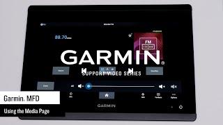 Garmin Support | Fusion® Marine Stereos | Using the Media Page on a Garmin Marine MFD