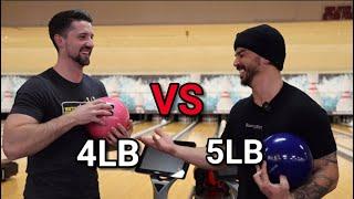 4LB Bowling Ball VS 5LB Bowling Ball