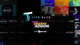 Blender Motion Graphics Typography Addon | Make titles in Blender