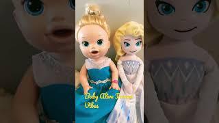 Baby Alive Frozen Vibes! #shorts #babyalivedoll #babyalive #dollsofyoutube #frozen #elsa #dolls