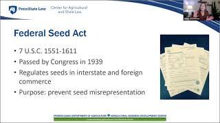 Understanding the Basics of Federal & State Seed Laws