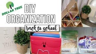 DOLLAR TREE DIY | BACK TO SCHOOL | ORGANIZATION | BARGAIN BETHANY COLLAB!!!