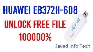 TELENOR E8372H 608 21 327 62 00 1460 WITHOUT OPEN UNLCOK+IMEI FIXED All networks Free File