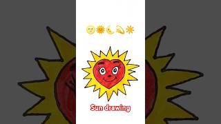 Sun drawing ️ #perfect #youtube #shorts #trending #satisfying #creative #sun #drawing