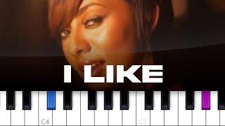 Keri Hilson - I Like  (piano tutorial)