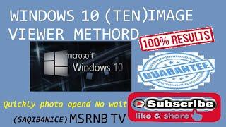 (How To Get Windows Photo Viewer On Windows 10) 100% Working Guaranteed :) Open Photo only 0.5 SEC