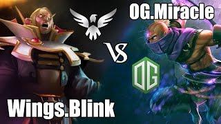 Dota 2 Wings.Blink Invoker Vs Miracle AM | The International 6