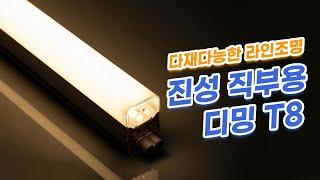 진성전자 직부용 디밍 T8 조명