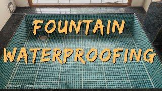How to fix leaking Fountain | Waterproofing Epoxy Grout #tilegrout #weber