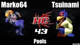 HC43 Melee Pools: Marko64 (Sheik) vs Tsuinami (Falco)