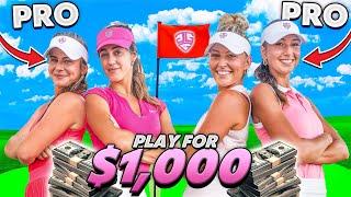 2v2 Matchplay Each Team Gets A Professional Golfer.. $1,000 On The Line! | Golf Girl Games