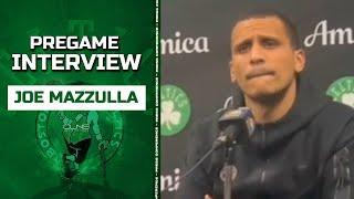 Joe Mazzulla Reacts to NBA Fine for Storming Court | Celtics vs Bulls Pregame