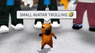 MM2 SMALL AVATAR TROLLING FUNNY MOMENTS