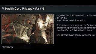 Tarkov Health Care Privacy - Part 6 Quick guide