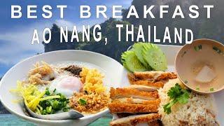 The Best Thai Street Food Breakfast in Ao Nang, Krabi, Thailand 2023
