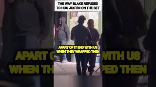 Blake Lively REFUSED to hug Justin Baldoni on the set of It Ends With Us #shorts #trending #sad