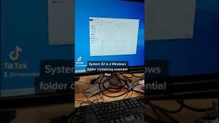 deleting system32 (don't try this at home) #shorts