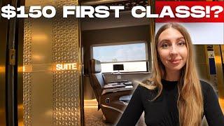 First class suite on a TRAIN?! 