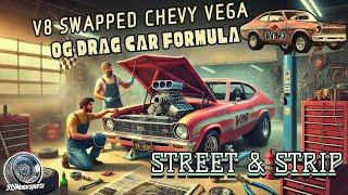 V8 Swapped Chevy Vega Showcase: Street Burnout's & Dragstrip Action!