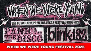 Panic! At The Disco To Return For When We Were Young Festival 2025 | News