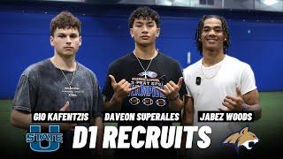 How 3 D1 Football Commits Prepare for College! Daveon Superales, Gio Kafentzis, and Jabez Woods