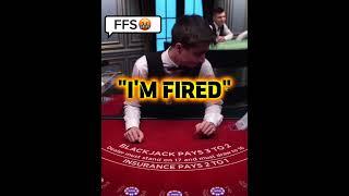 “I’m gonna be fired” Dealer Rage!!! #blackjack #online