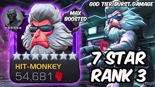 Hit Monkey GOD MODE UNLEASHED - 7 Star Rank 3 Max Boosted Gameplay - Marvel Contest of Champions