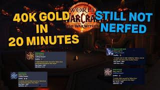 40K Gold In 20 MINUTES With Tailoring! FARM It Before It Gets NERFED. WoW War Within