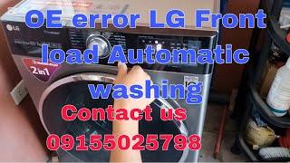 OE error LG Frontload Automatic washing machine