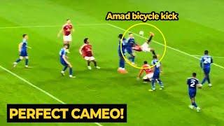 Amad Diallo tried to copy Garancho bicycle kick goal against Leicester, but... | Man Utd News