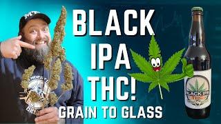 Brewing a Black IPA with THC, #craftbeer #homebrewer #craftbeerlover #homebrewing #homegrown #thc