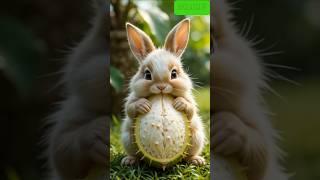 Bunny Eats a Soursop… and Becomes One?!  #Shorts #bunnyfruit #bunnytransformation #bunnycute