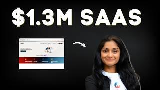 How She Built $1,300,000 AI SaaS