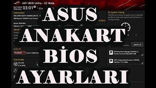 ASUS Anakart Temel Bios Ayarları - Uygulama ROG Strix B550-F Gaming (Wi-Fi) Anakart Üzerinde -2021