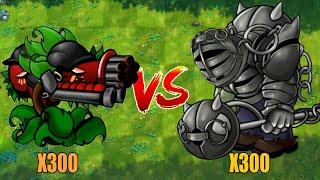 PVZ 1 Fusion Challenge!! 300 Plants Fusion VS 300 Obsidian Gargantuar - Who Will Win?